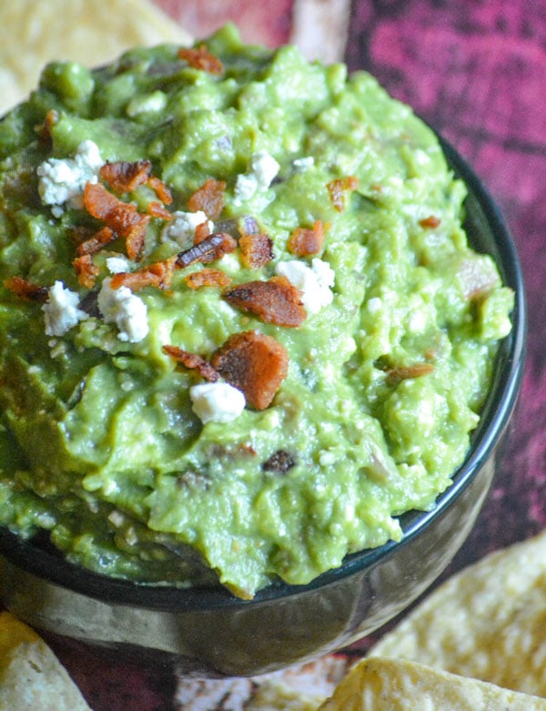 Bacon Blue Cheese Guacamole