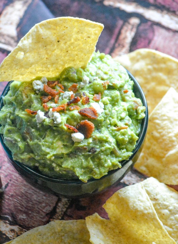 Bacon Blue Cheese Guacamole