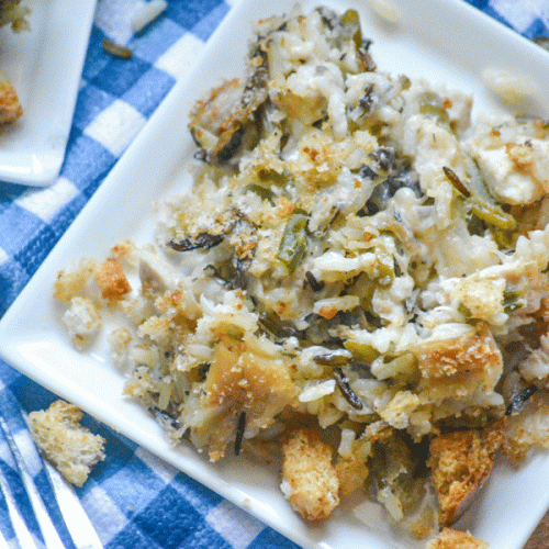 Creamy Chicken Caesar & Wild Rice Casserole - 4 Sons 'R' Us