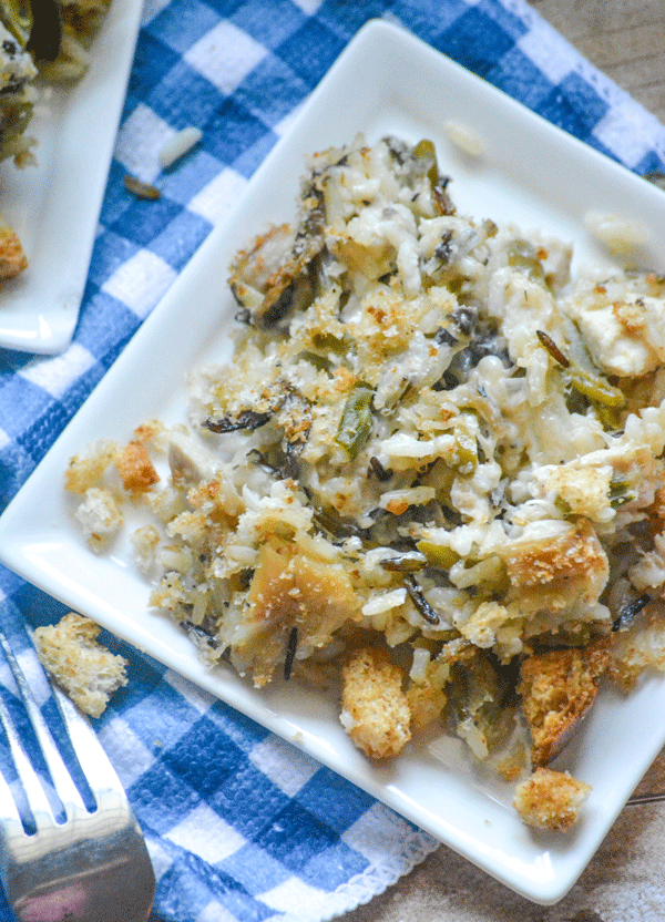 Creamy Chicken Caesar & Wild Rice Casserole