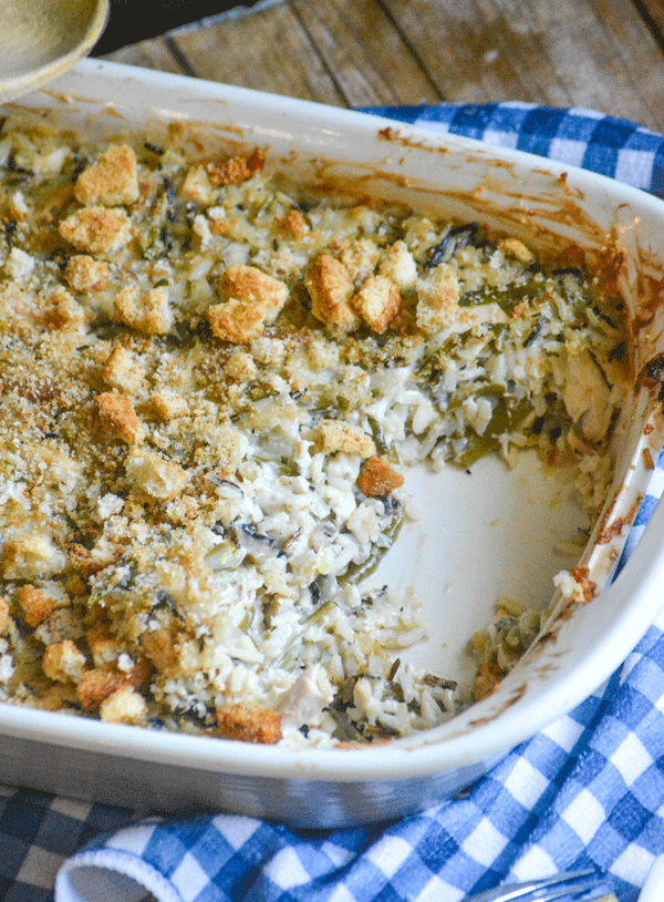 Creamy Chicken Caesar & Wild Rice Casserole