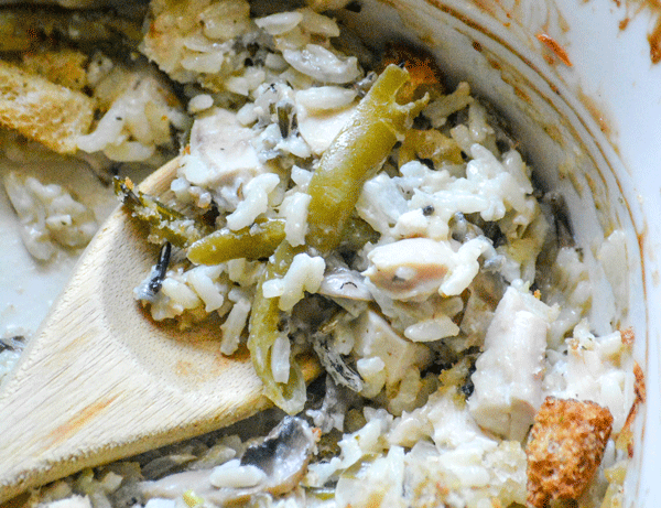 Creamy Chicken Caesar & Wild Rice Casserole