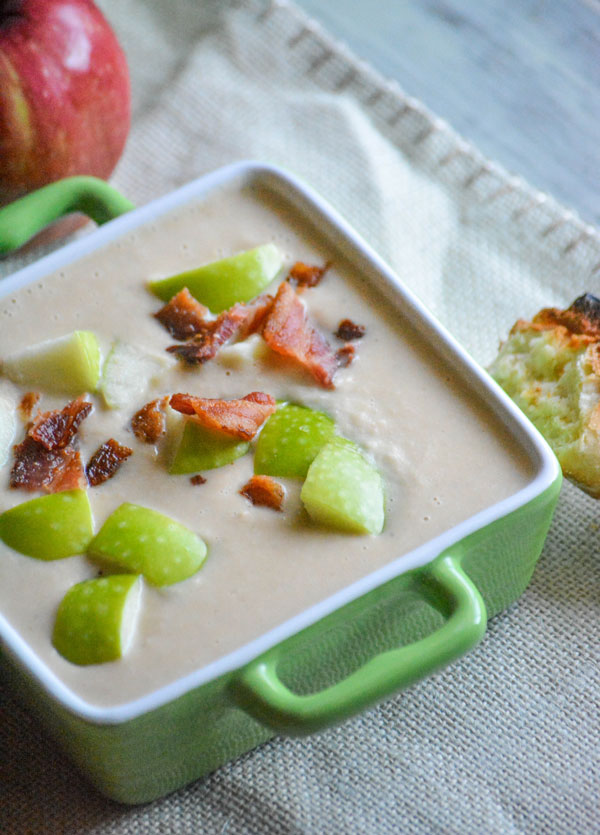 Roasted Apple & White Cheddar Soup