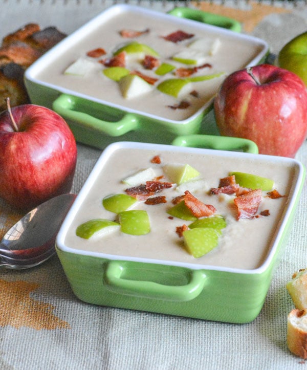 Roasted Apple & White Cheddar Soup