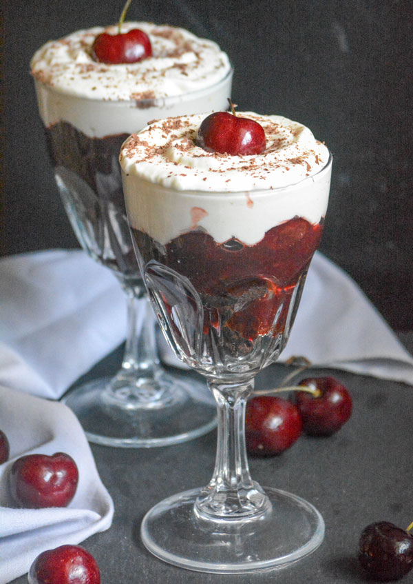 Black Forest Cherry Cheesecake Dessert Cups