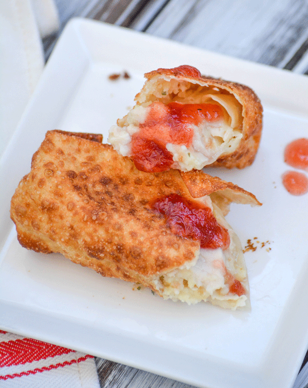 Thanksgiving Leftover Eggrolls & Cranberry Dipping Sauce