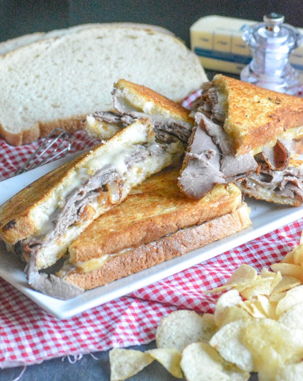 Roast Beef & Smoked Gouda Grilled Cheese