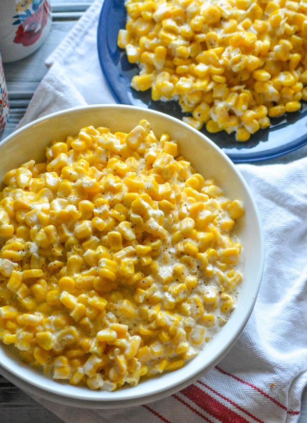 Slow Cooker Homemade Cream Style Corn - 4 Sons 'R' Us