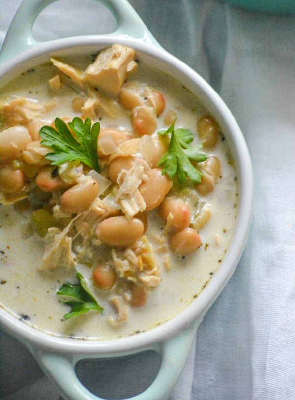 Creamy White Chicken Chili - 4 Sons 'R' Us