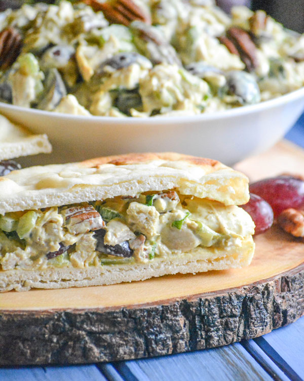 Curry Chicken Salad with Red Grapes & Pecans