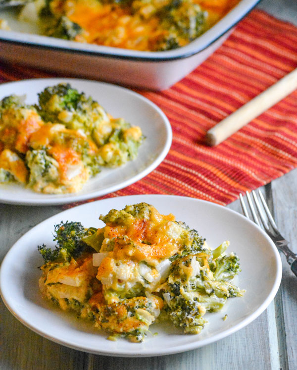 Grandma's Cheesy Broccoli Souffle Casserole - 4 Sons 'R' Us