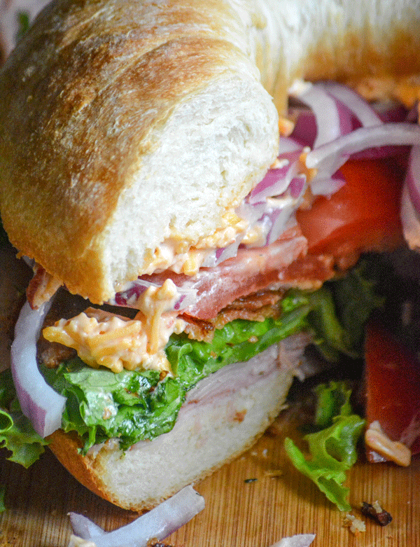 Ham & Pimento Cheese Bundt Pan Sub Sandwich
