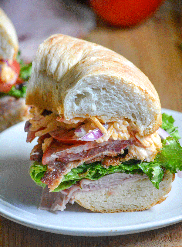 Ham & Pimento Cheese Bundt Pan Sub Sandwich