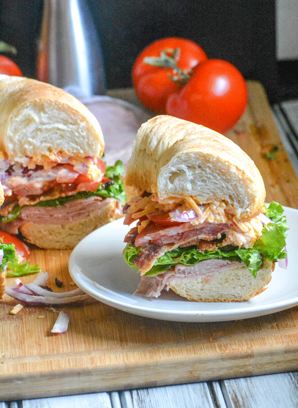 Ham & Pimento Cheese Bundt Pan Sub Sandwich - 4 Sons 'R' Us