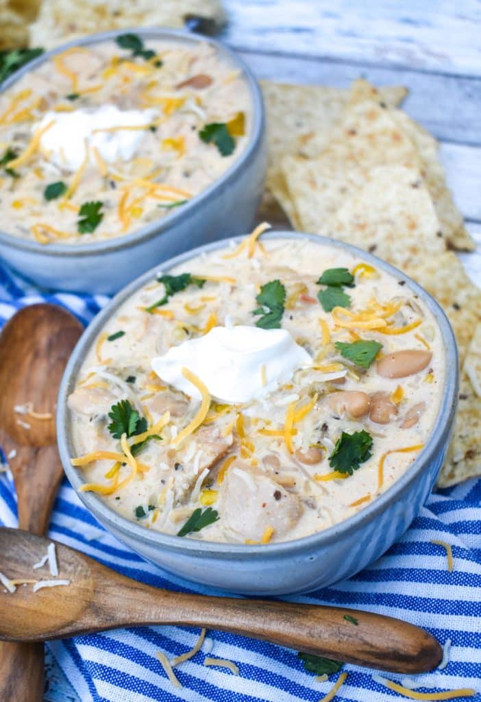 Creamy White Chicken Chili - 4 Sons 'R' Us