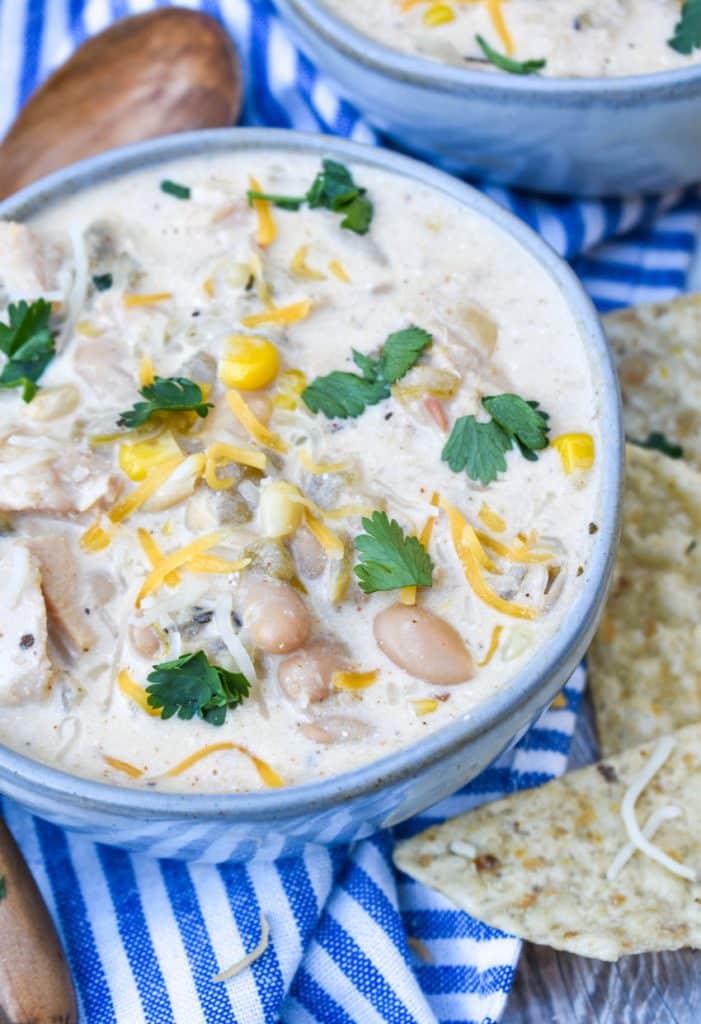 Creamy White Chicken Chili - 4 Sons 'R' Us