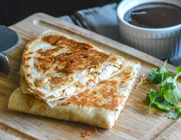 Cheesy Barbecue Chicken Quesadillas