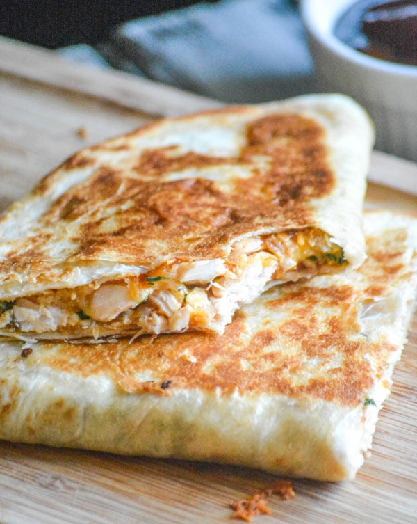 Cheesy Barbecue Chicken Quesadillas