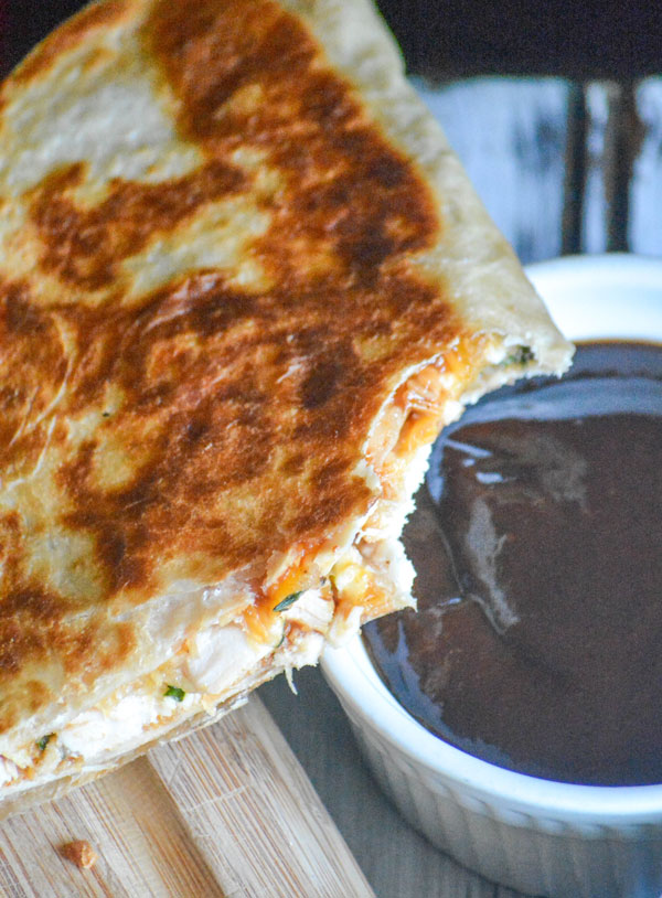 Cheesy Barbecue Chicken Quesadillas