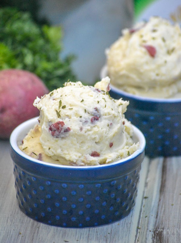 Whipped Boursin Cheese Mashed Red Potatoes