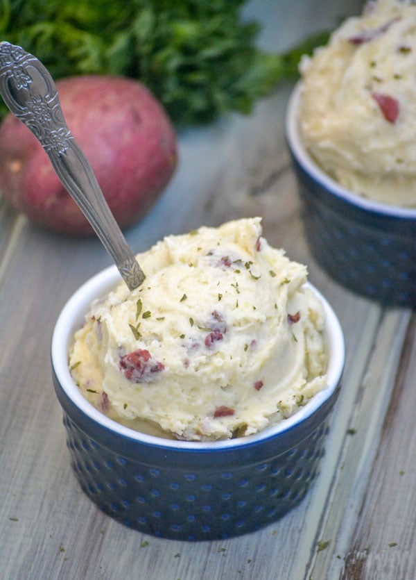 Whipped Boursin Cheese Mashed Red Potatoes