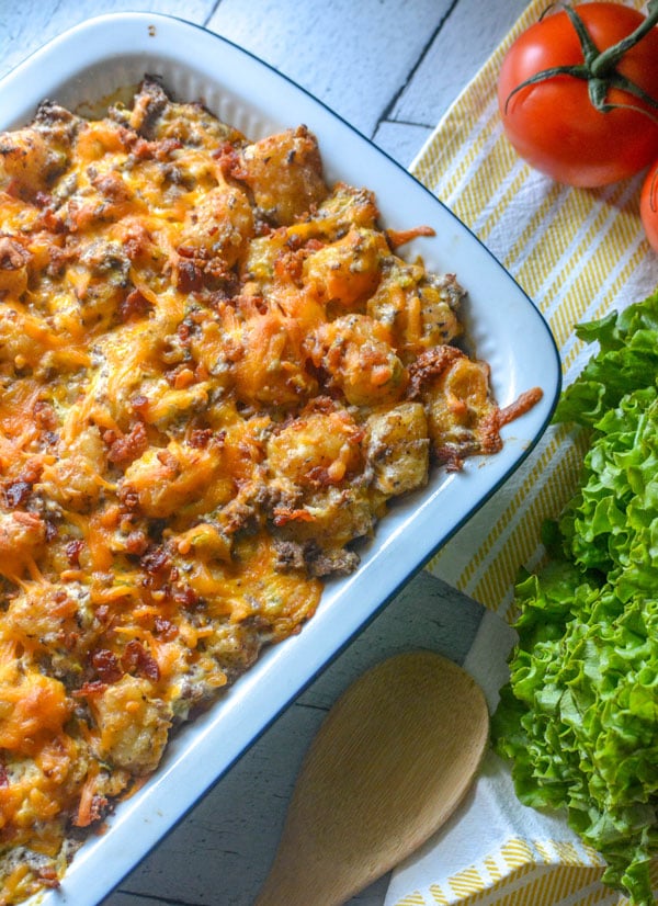 Bacon Cheeseburger Tater Tot Casserole