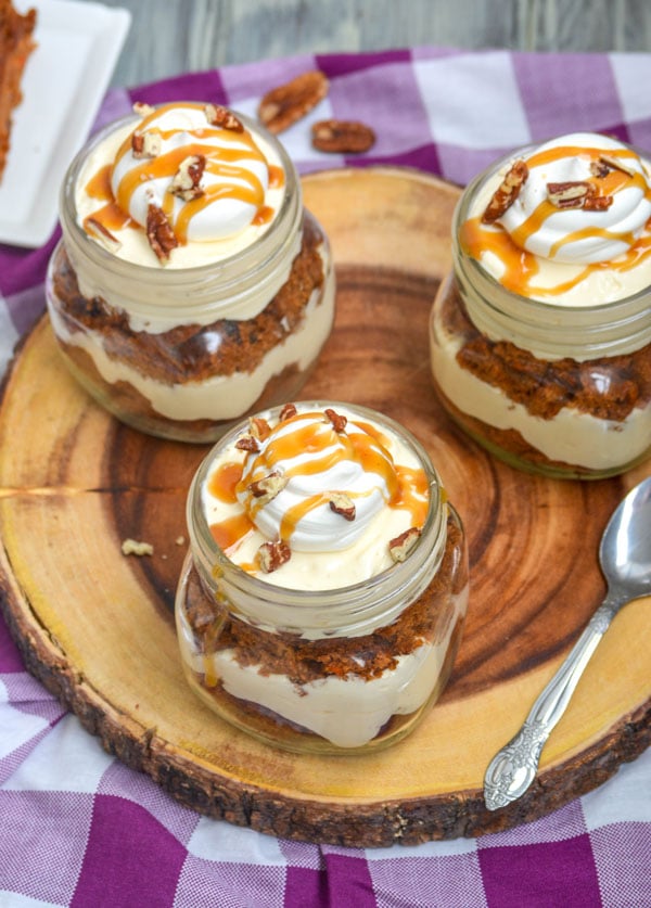 Carrot Cake Cream Cheese Pudding Trifles