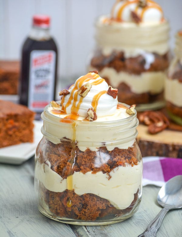 Carrot Cake Cream Cheese Pudding Trifles