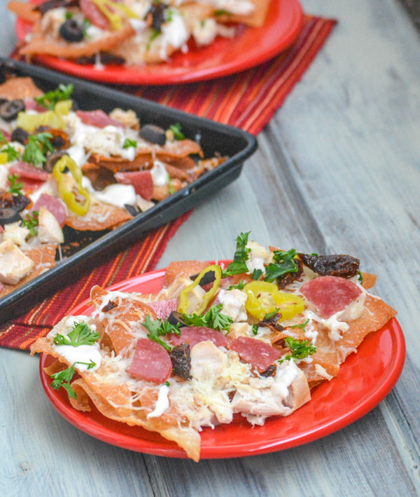 Sheet Pan Italian Nachos