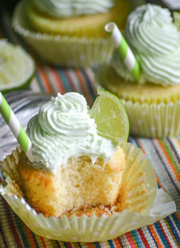 Tequila Lime Cupcakes with Buttercream Frosting