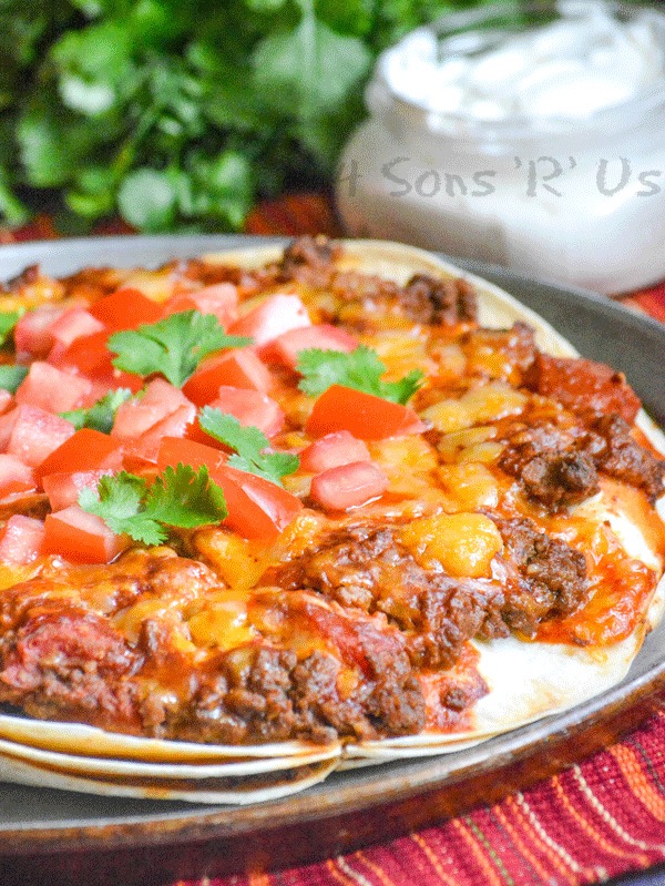 Meaty Double Decker Mexican Pizza