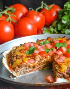 Meaty Double Decker Mexican Pizza - 4 Sons 'R' Us