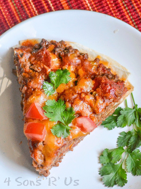 Hearty Ground Beef Mexican Pizza