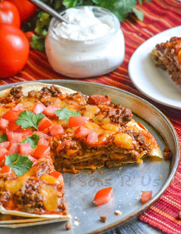 Meaty Double Decker Mexican Pizza