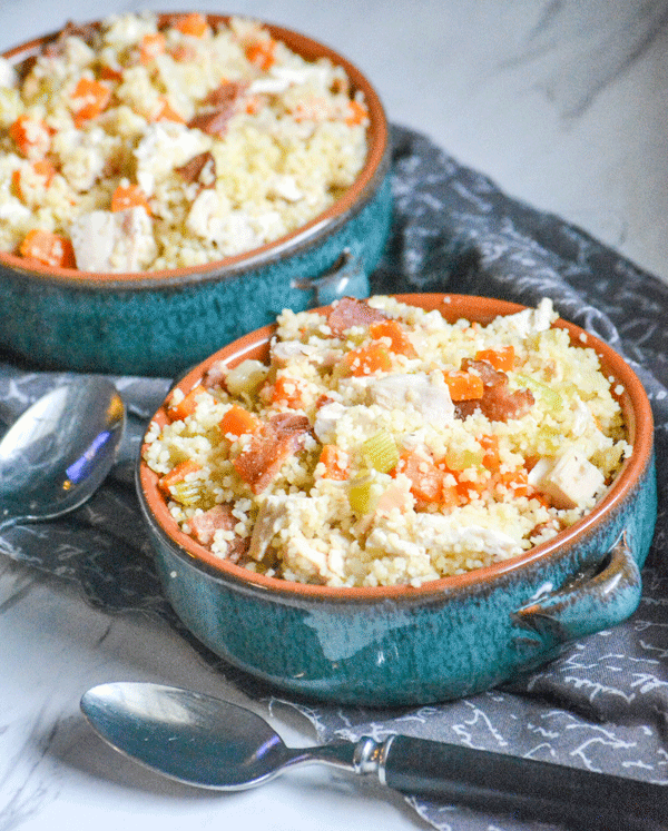 One Pot Chicken Bacon Couscous