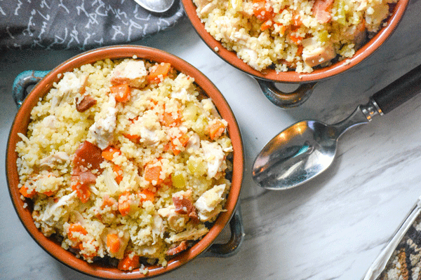 One Pot Chicken Bacon Couscous