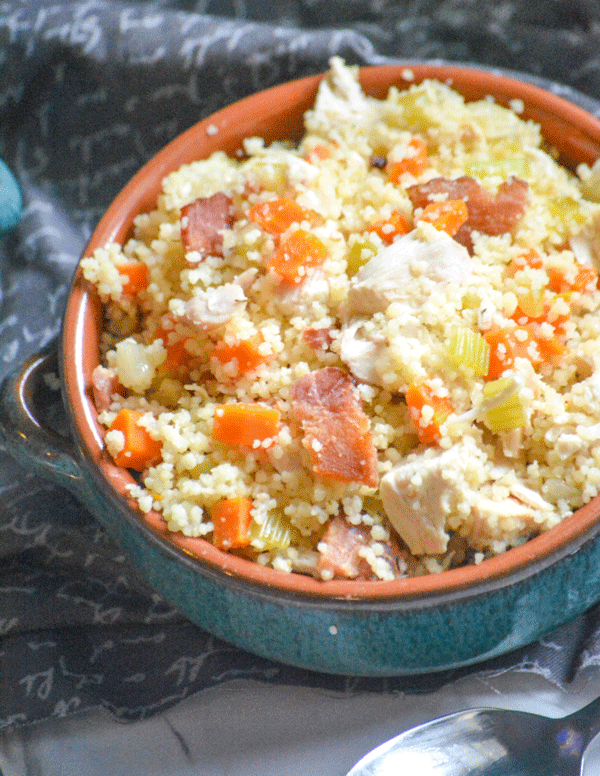 One Pot Chicken Bacon Couscous