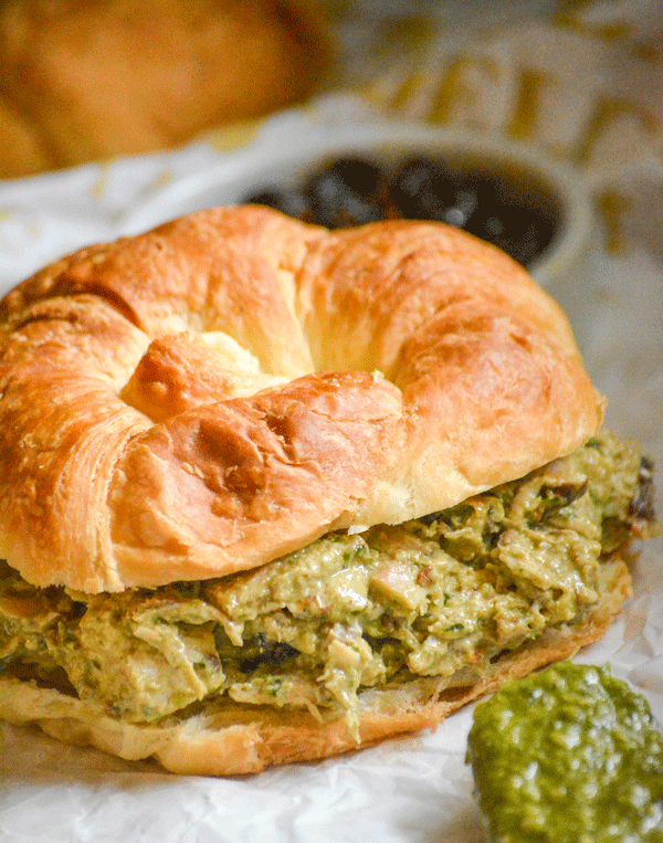 Sun Dried Tomato Basil Pesto Chicken Salad