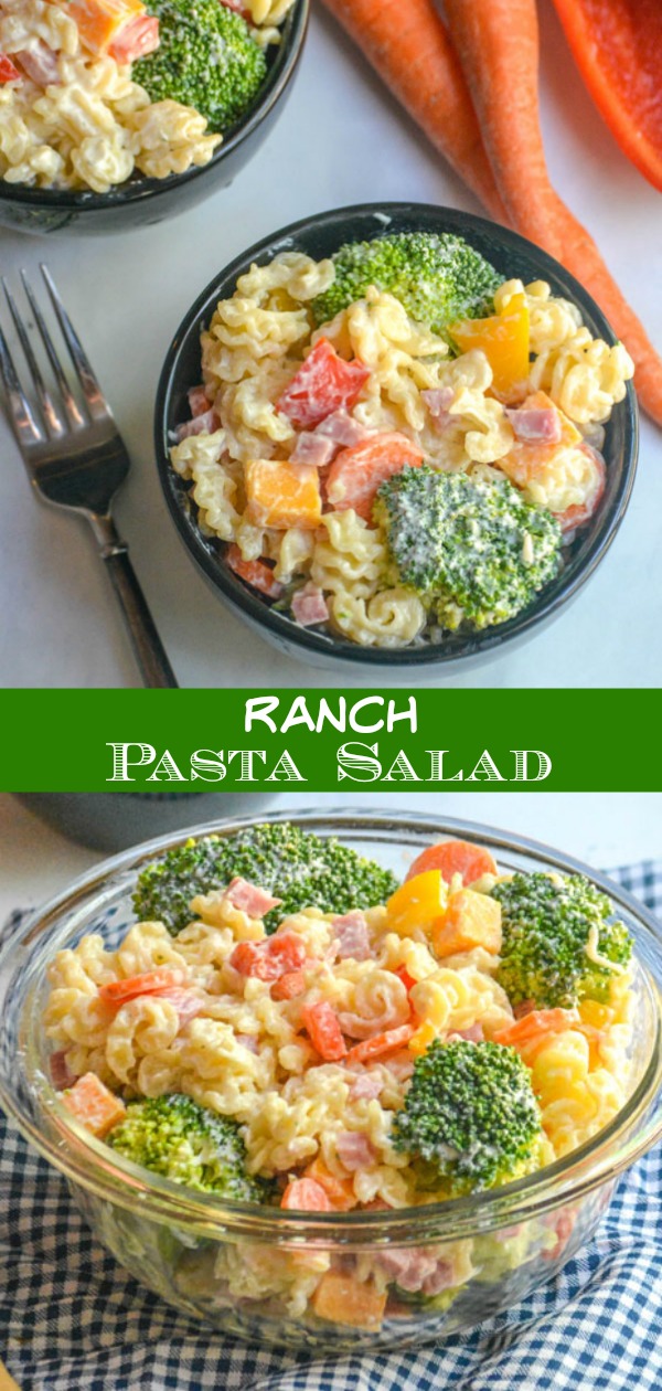 A perfect summer salad, this Ranch Pasta Salad is chock full of fresh vegetables. It's a fan favorite at any barbecue or neighborhood gathering, and it doubles as a hearty warm-weather lunch or a light vegetarian supper.