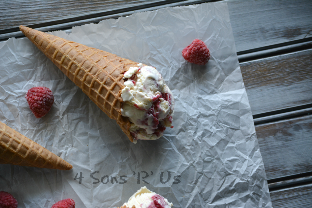 No Churn Raspberry Cheesecake Ice Cream