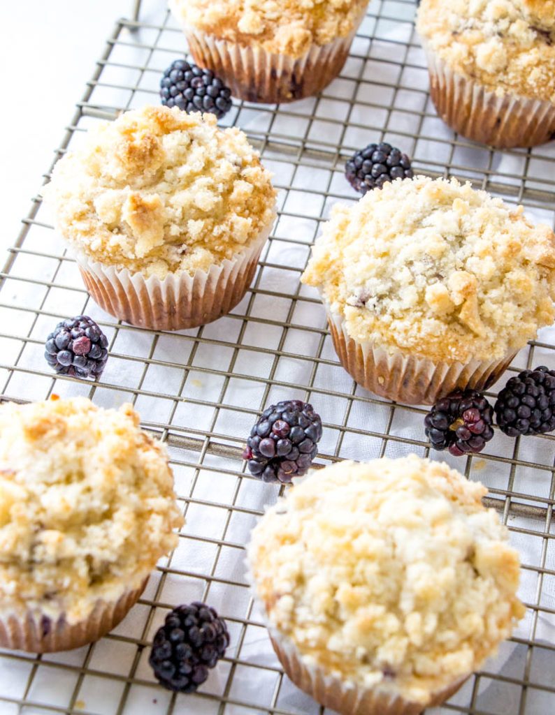 Blackberry Cobbler Muffins