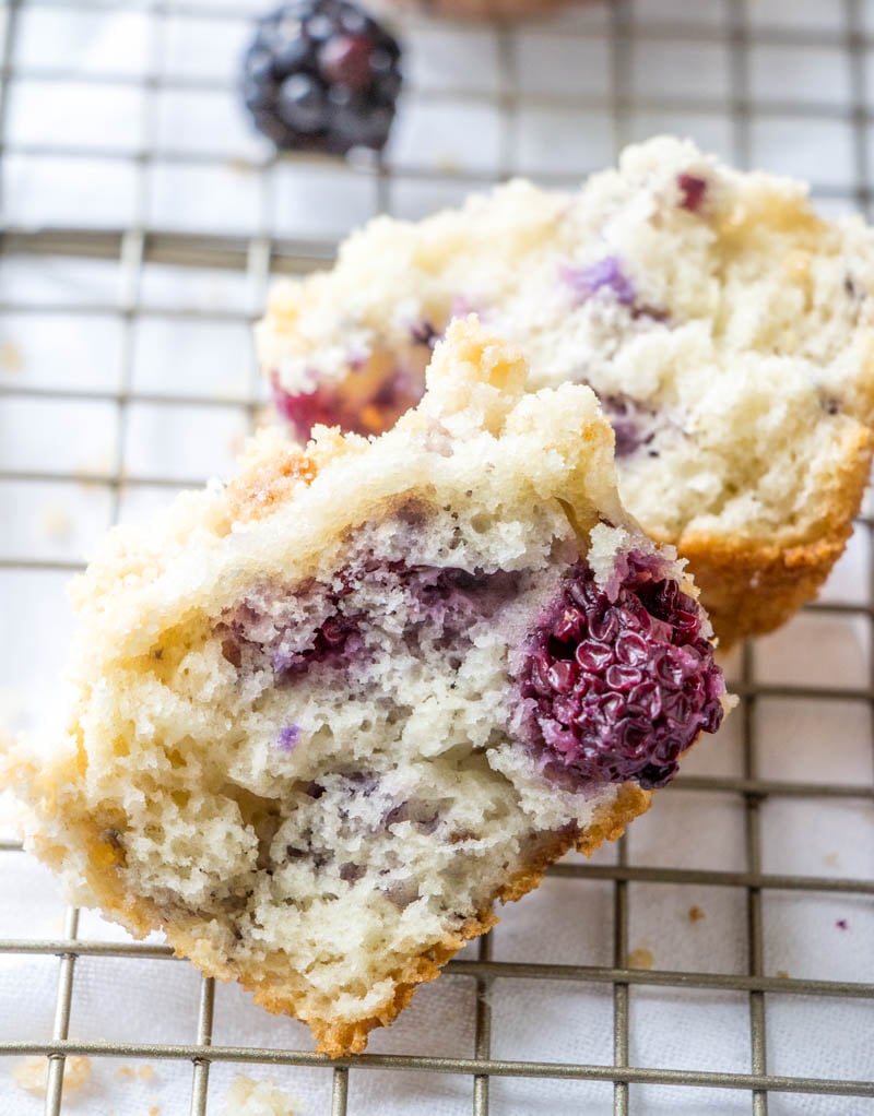 Blackberry Cobbler Muffins