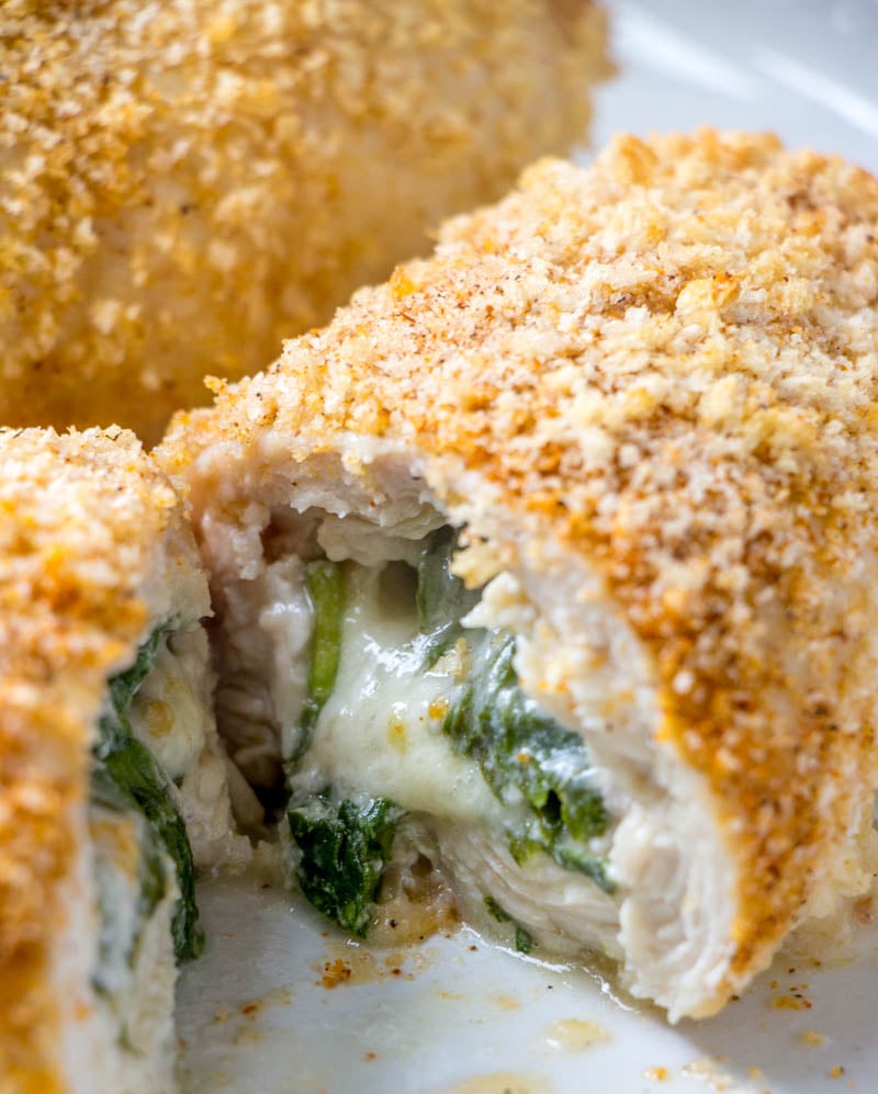 Cajun Chicken Stuffed with Spinach & Pepper Jack Cheese