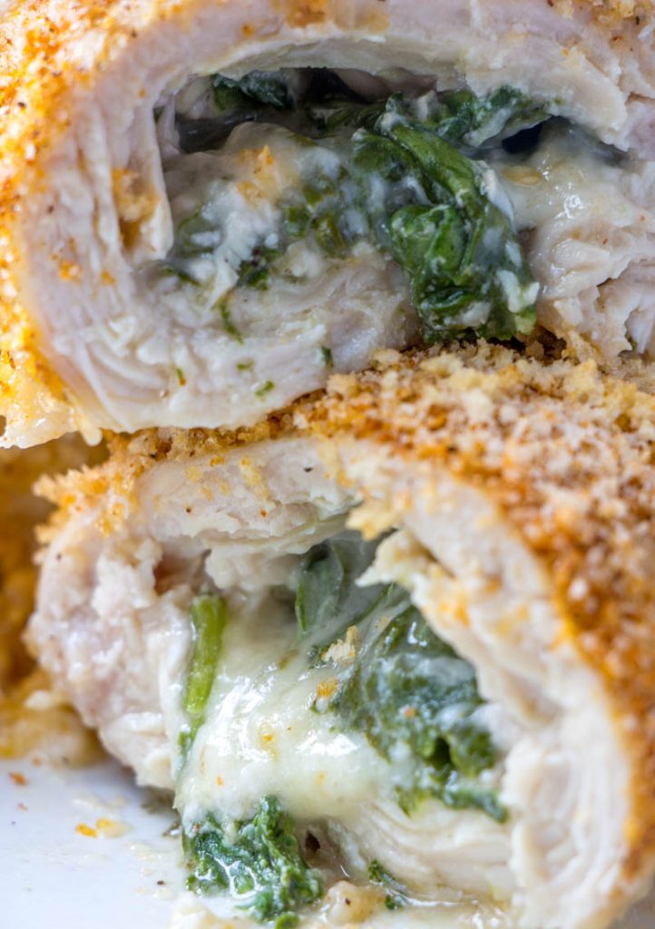 Cajun Chicken Stuffed with Spinach & Pepper Jack Cheese