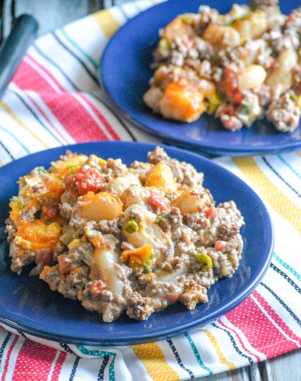 Cheeseburger Gnocchi Skillet Dinner - 4 Sons 'R' Us