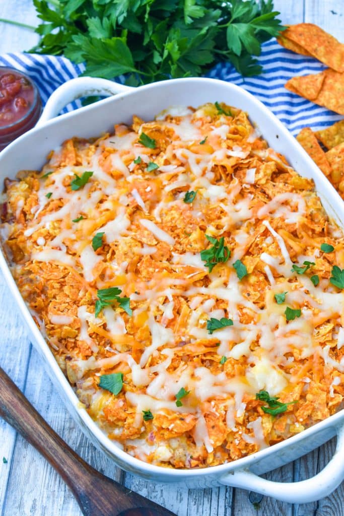 Cheesy Chicken Doritos Casserole - 4 Sons 'R' Us