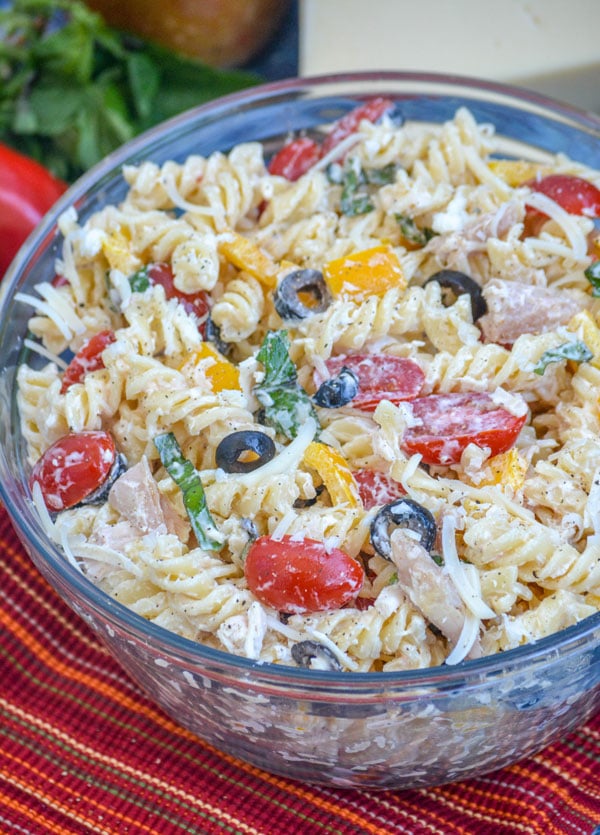 Creamy Italian Chicken Asiago Pasta Salad 4 Sons R Us