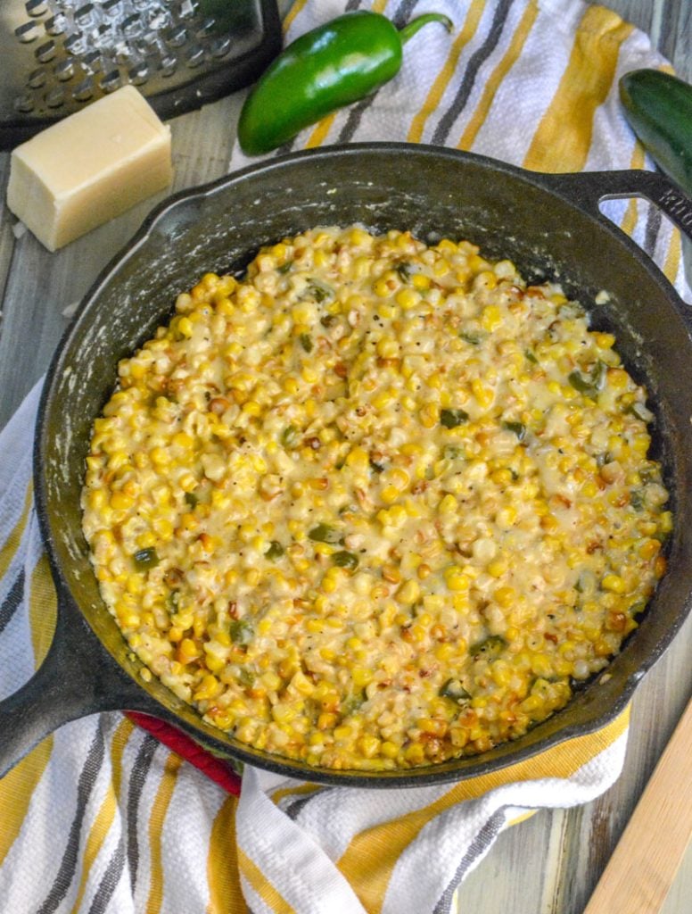 Smoked Jalapeno Cheddar Creamed Corn