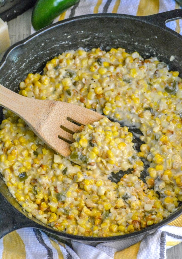 Smoked Jalapeno Cheddar Creamed Corn