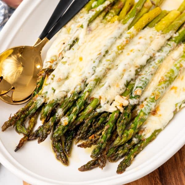 Cheesy Garlic Roasted Asparagus (Sheet Pan Recipe) - 4 Sons 'R' Us